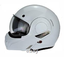 Viper F242 Flip Over Front 180° Full Face Motorcycle Motorbike Helmet P/j Rated