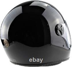Viper F650 Fibreglass Retro Vintage Classic Fullface Motorbike Helmet Black