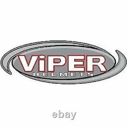 Viper F650 Fibreglass Retro Vintage Classic Fullface Motorbike Helmet Black