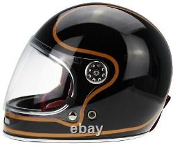 Viper F656 Retro Full Face Vintage Fibreglass Motorcycle Motorbike Helmet