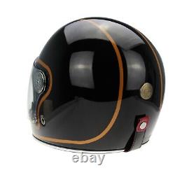 Viper F656 Retro Full Face Vintage Fibreglass Motorcycle Motorbike Helmet