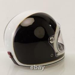 Viper F656 Retro Vintage Fibreglass Full Face Motorbike Motorcycle Retro Helmet