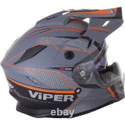 Viper RXV288 Dual Visor MX Enduro Motocross Motorbike Helmet Matt Ventura