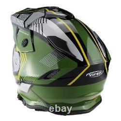 Viper RXV288 Enduro Force Gloss Green Motorcycle Motorbike Adventure Bike Helmet