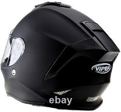 Viper Rs55 Full Face Motorbike Crash Helmet Motorcycle Race Track Helmet Black