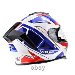 Viper Rs-55 Full Face Acu Gold Motorcycle Motorbike Crash Helmet Patriot