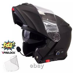 Viper Rs-v171 Blinc Bluetooth Flip Front Motorbike Motorcycle Helmet Matt Black