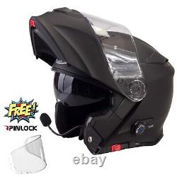 Viper Rs-v171 Bluetooth Flip Front Motorbike Motorcycle Helmet Matt Black