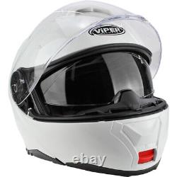 Viper Rs-v191 Blinc Bluetooth Flip Front Motorcycle Bike Crash Dvs Helmet White