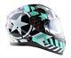 Viper Rs-v95 Radar Full Face Dual Visor Motorcycle Motorbike Helmet Teal Lilac