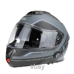 Viper Rsv191 Helmet With Blinc Bluetooth Flip Up Modular Motorbike Crash Helmet