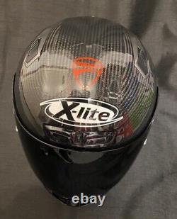 X-Lite X803RS Carbon Hot Lap Grey FREE DUCATI STICKERS Motorbike Helmet