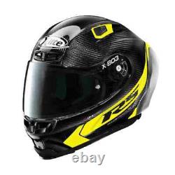 X-Lite X803 RS FLUO Carbon HOT LAP Removable Spoiler Motorbike Helmet + Visor