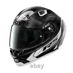 X-Lite X803 RS Wht Carbon HOT LAP Removable Spoiler Motorbike Helmet + Visor
